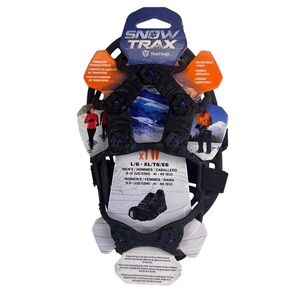 Yaktrax Snow Trax Ice Cleats Tungsten Carbide Spikes Large XL Black New x1 Pair